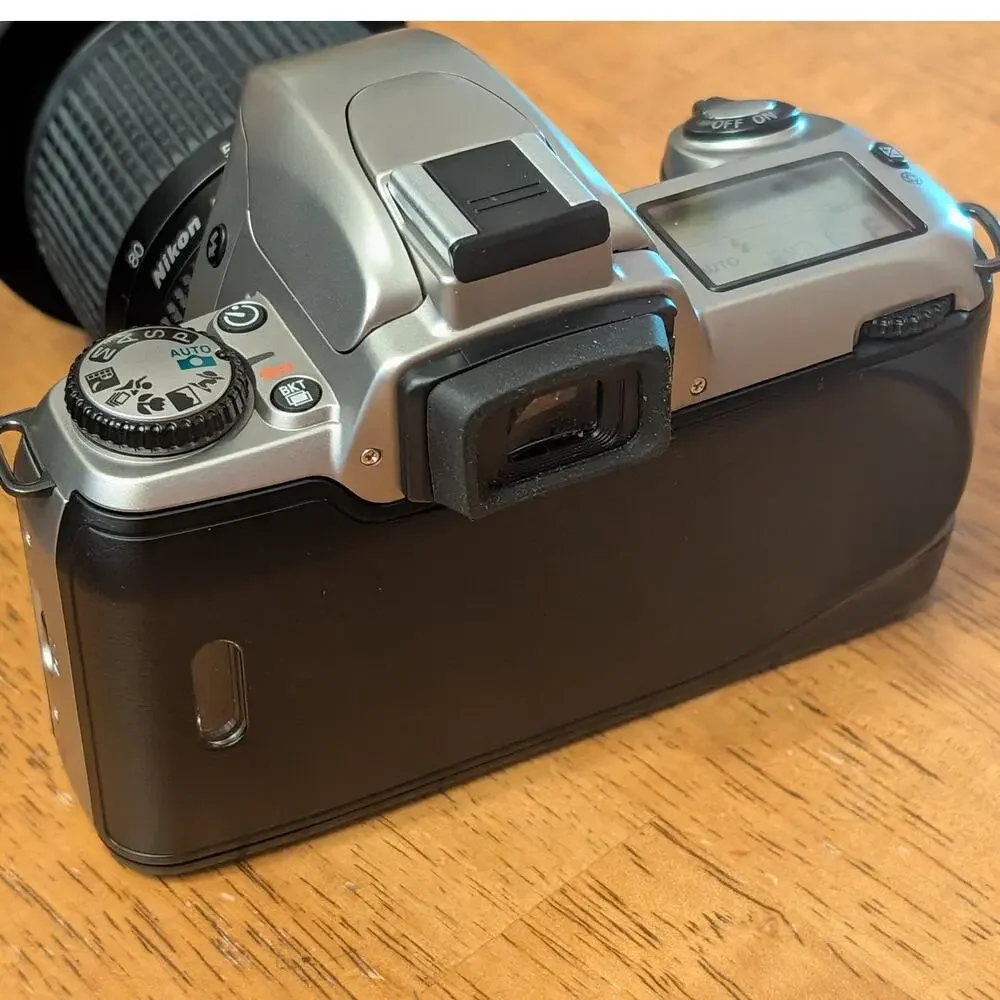 Nikon N65 35mm Film Camer, Lens, Case. Strap